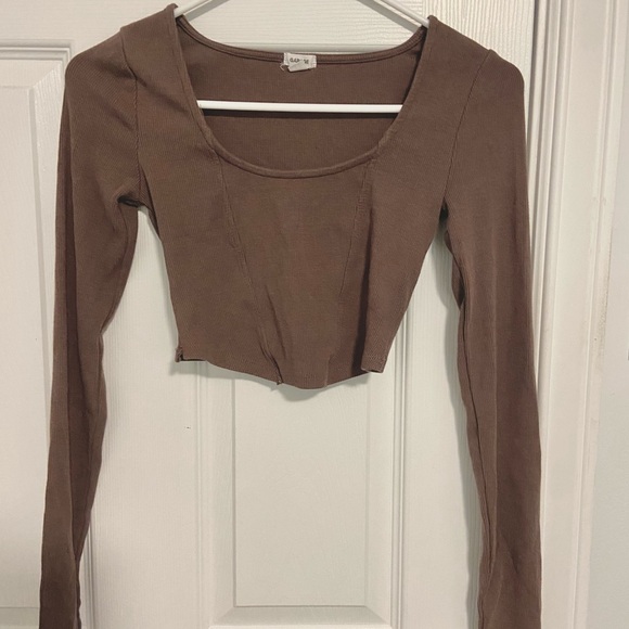 Garage Long Sleeve Corset-Style Tee - Picture 2 of 3